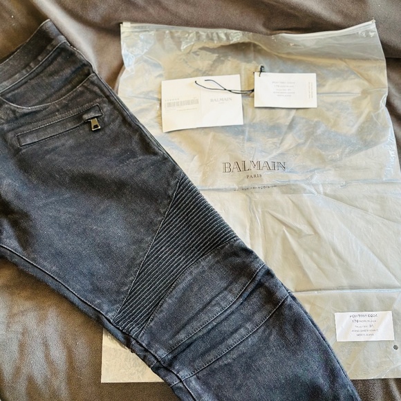 Balmain Biker Jeans - Picture 1 of 7